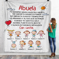 Personalized Grandma Spanish Abuela Blanket AP142 26O58 thumb 1