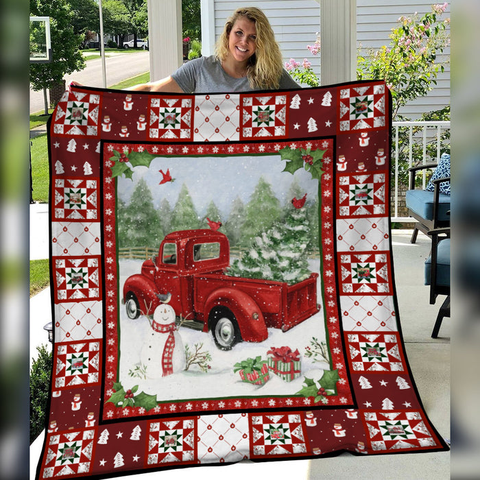 Red Truck Christmas Blanket NB274 81O53 1