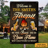 Personalized Gift For Family Camping Firepit Metal Sign 31295 1