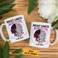 Personalized Skull Girl Breast Cancer Mug AG253 85O36 thumb 1