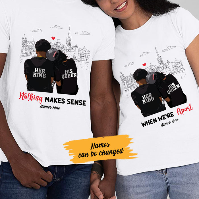 Personalized Nothing Sense We Are BWA Couple T Shirt SB101 73O58 1