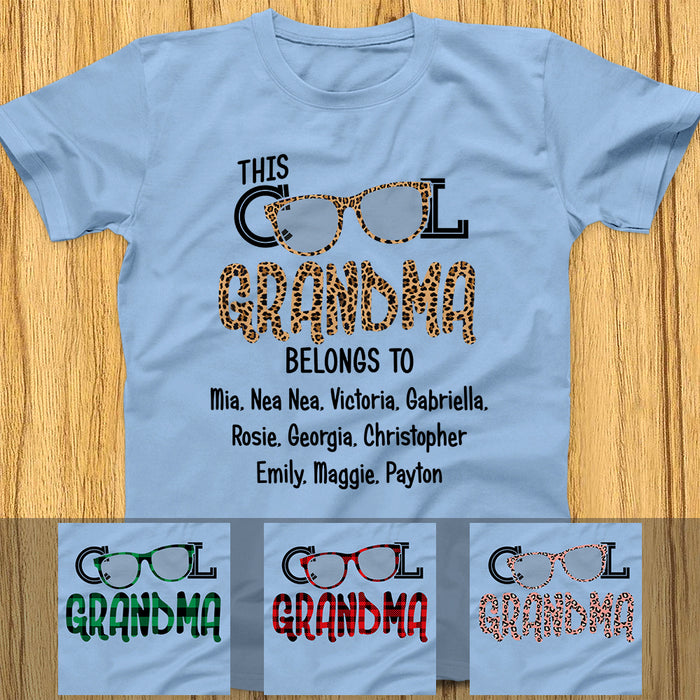 Personalized Cool Grandma Christmas Pattern T Shirt OB82 81O47 1