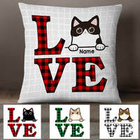 Personalized Love Cat Pillow JR271 30O47 (Insert Included) thumb 1