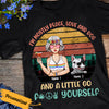 Personalized Hippie Girl With Dog T Shirt JN221 95O47 1