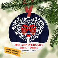 Personalized Anniversary Owl Ornament SB231 65O36 thumb 1