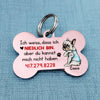 Personalized Dog Lost Hund German Bone Pet Tag AP124 87O58 1