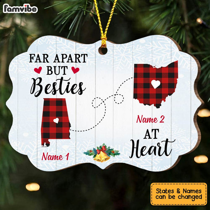 Personalized Long Distance State Map Benelux Ornament NB165 30O47 1