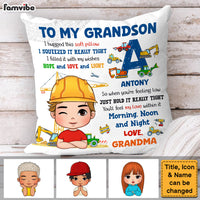 Personalized Gifts For Grandson Hug This Construction Machines Pillow 31452 thumb 1