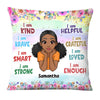 Personalized Daughter Granddaughter Kids Affirmations I Am Kind I Am Smart Pillow 22619 1