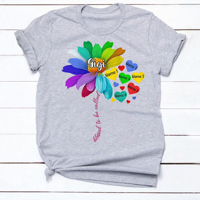 Personalized Blessed To Be Called Grandma Mom T Shirt AP32 26O34 1