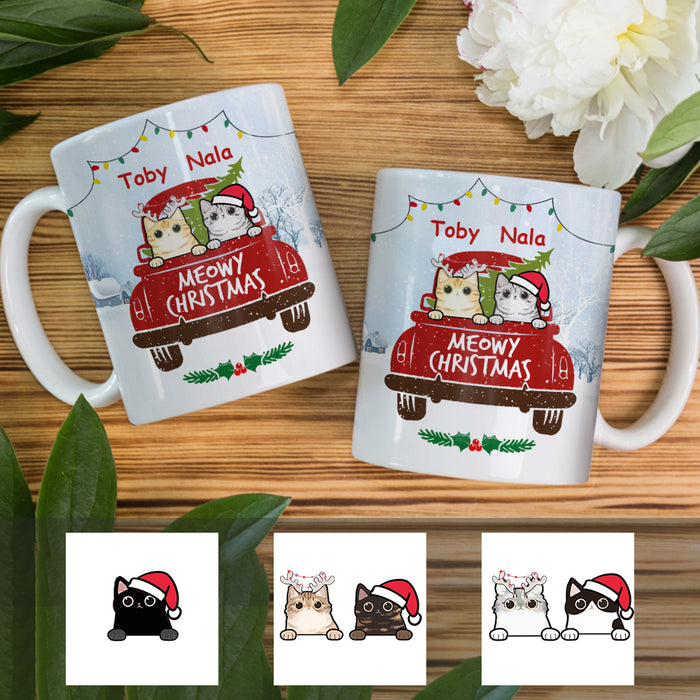 Personalized Meowy Christmas Cat Christmas Mug OB222 30O34 1