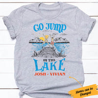 Personalized Jump in The Lake White T Shirt JL22 95O60 thumb 1
