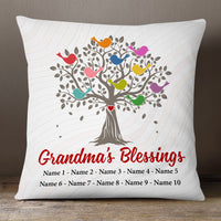 Personalized Grandma Blessing Tree Pillow MR112 73O53 (Insert Included) thumb 1