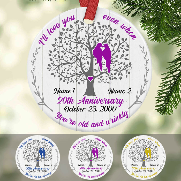 Personalized Wedding Anniversary Couple  Ornament SB282 65O34 1