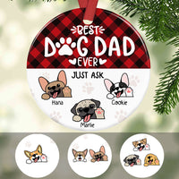 Personalized Best Dog Mom Ever Christmas  Ornament OB192 85O58 thumb 1