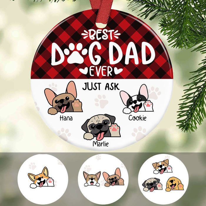 Personalized Best Dog Mom Ever Christmas  Ornament OB192 85O58 1