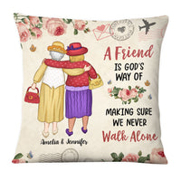Personalized Gift For Friends We Never Walk Alone Pillow 30620 thumb 1