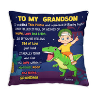 Personalized Gift For Grandson Hug This Pillow 30905 thumb 1