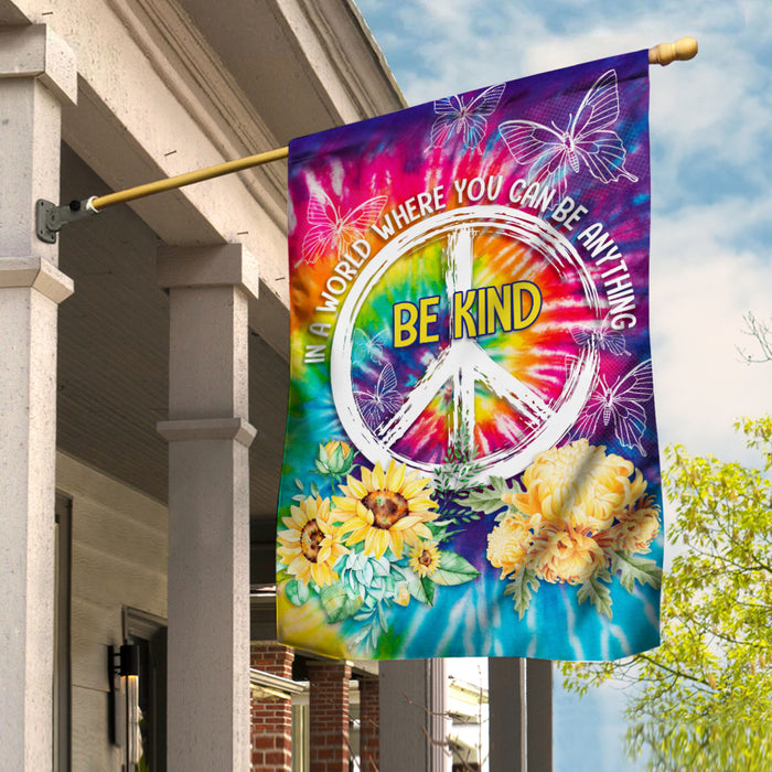 Hippie Sunflower Daisy Peace Flag JL106 65O34 1