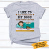 Personalized Stay In Bed With My Dog T Shirt  JR52 29O47 1