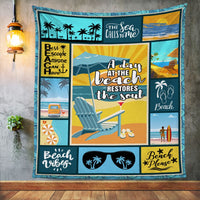 A Day At Beach Fleece Blanket JN261 30O53 thumb 1