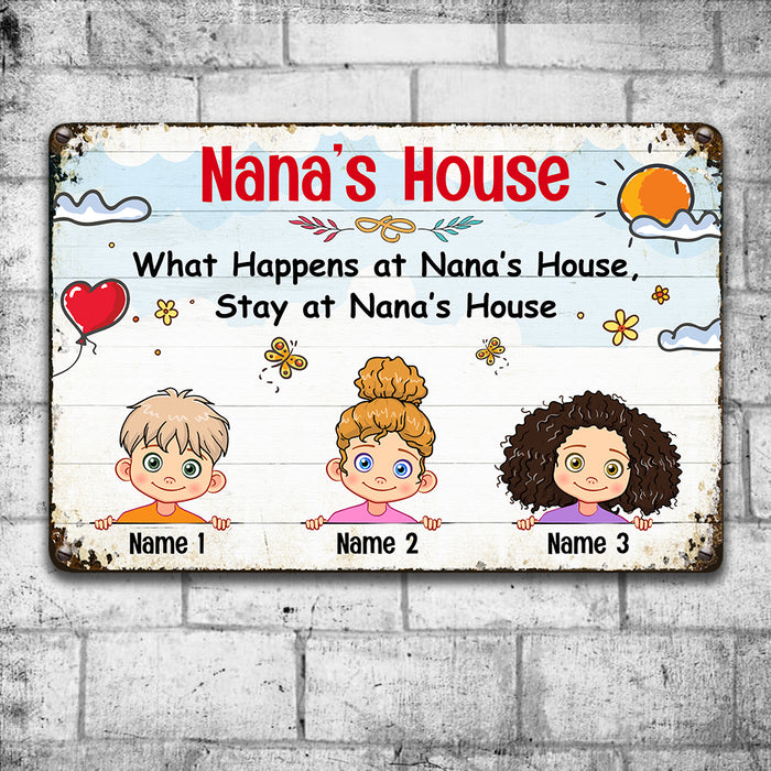Personalized Nana Grandma Metal Sign JL72 30O36 1