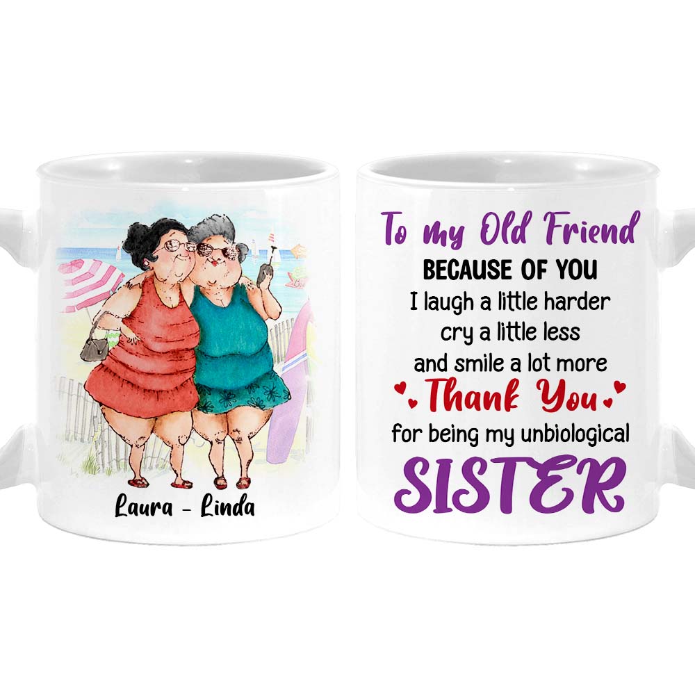 Personalized Gift For Senior Friends Smile A Lot More Mug 26362 Primary Mockup