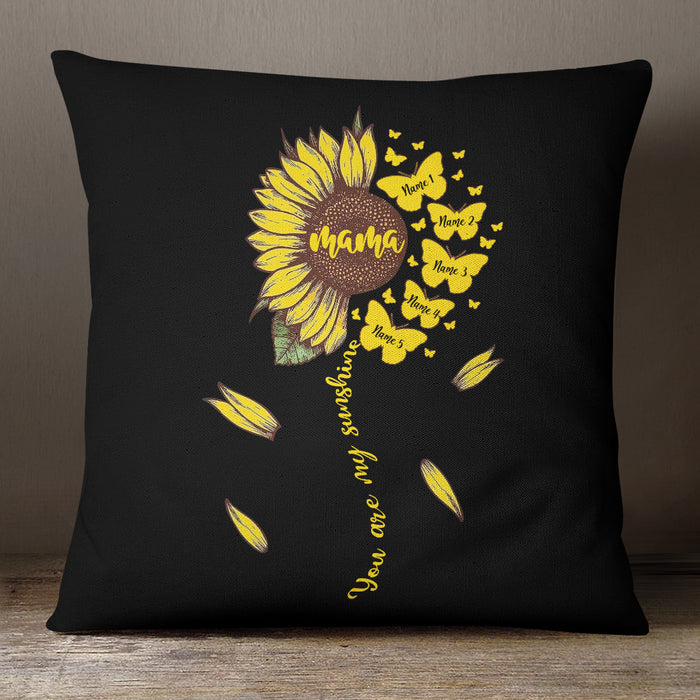 Personalized Mom Grandma Sunflower Pillow AP21 95O36 1
