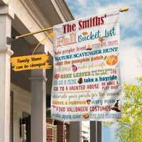 Personalized Fall Family Bucket List Flag AG221 67O58 thumb 1