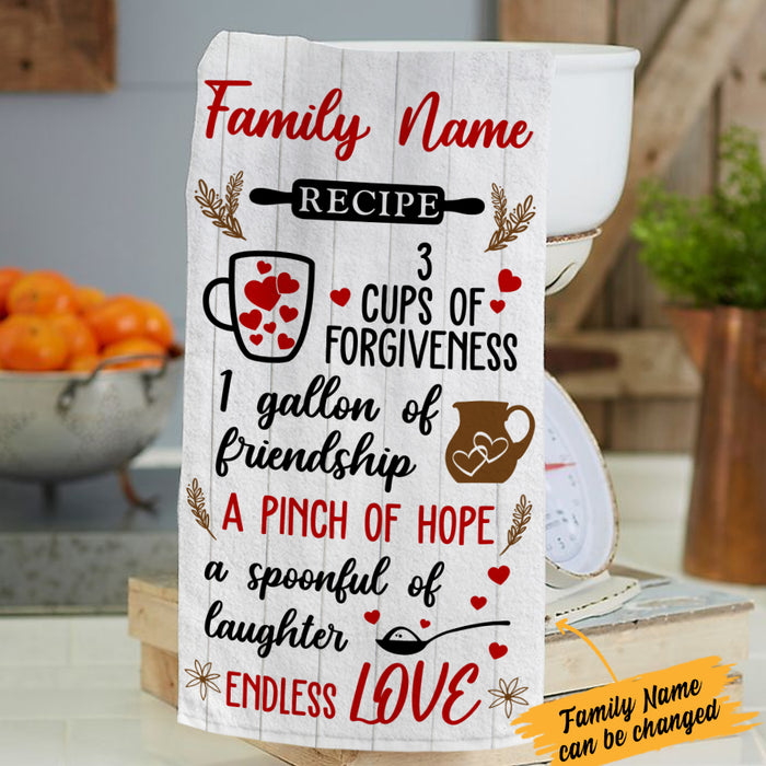 Personalized Family Recipe Kitchen Towel DB141 67O36 1