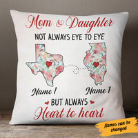 Personalized Heart To Heart Long Distance  Pillow SB244 30O34 (Insert Included) thumb 1