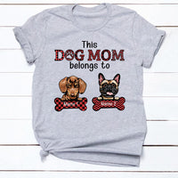 Personalized Dog Mom T Shirt JR231 73O34 thumb 1