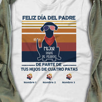 Personalized Dog Dad Grandpa Spanish Papá Abuelo Perro T Shirt MY53 95O58 thumb 1