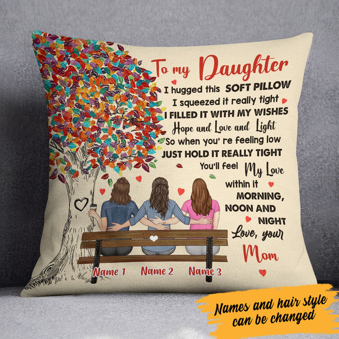 Personalized Daughter Love Tree Pillow FB22 67O60 1