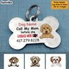 Personalized Dog Mom Bone Pet Tag NB92 30O34 1