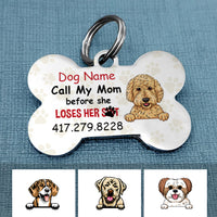 Personalized Dog Mom Bone Pet Tag NB92 30O34 thumb 1