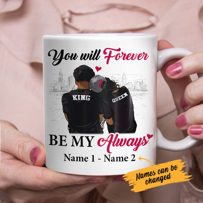Personalized BWA Couple Forever Always Mug AG262 30O53 1