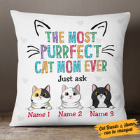 Personalized Cat Mom Pillow FB191 26O53 (Insert Included) thumb 1