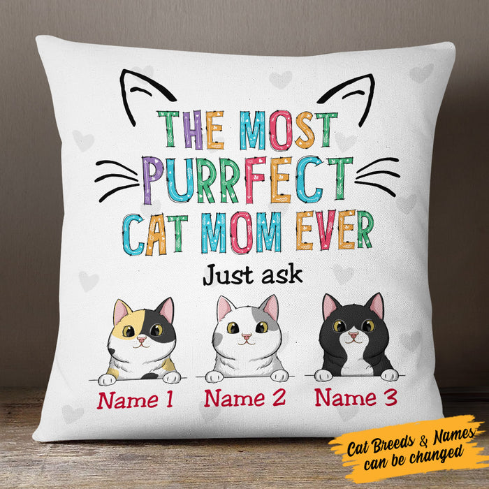 Personalized Cat Mom Pillow FB191 26O53 (Insert Included) 1