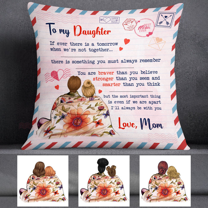 Personalized Mom Letter To Daughter Pillow FB21 65O53 (Insert Included) 1