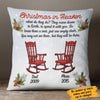 Personalized Christmas In Heaven Rocking Chair  Pillow SB2210 30O58 (Insert Included) 1