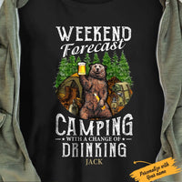 Personalized Camping Bear T Shirt JN51 67O65 thumb 1