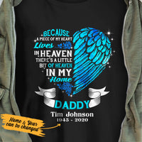 Personalized Heaven In Our Home Dad Memorial T Shirt JL292 73O53 thumb 1