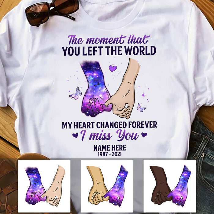 Personalized My Heart Changed Forever Memorial T Shirt MR311 73O53 1