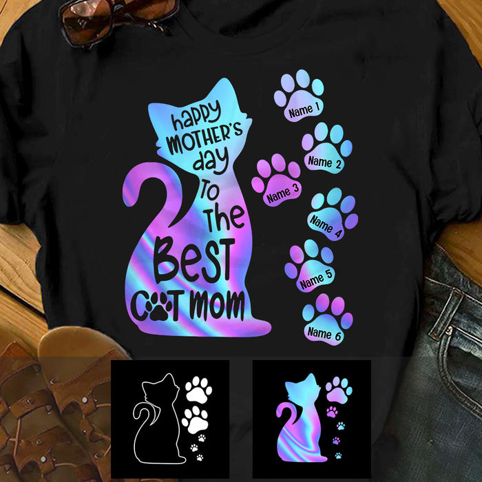 Personalized Cat Mom Happy Mother's Day T Shirt FB203 81O53 1