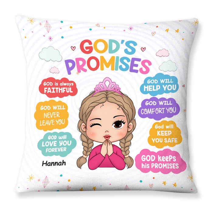 Personalized Gift For Granddaughter God's Promises Biblical Pillow 30313 1