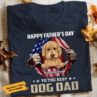 Personalized Dog Dad T Shirt MY253 95O58 thumb 1