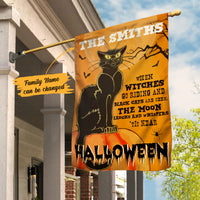 Personalized Halloween Black Cat Vintage Flag JL201 67O58 thumb 1