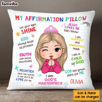 Personalized Gift For Granddaughter Christian Affirmation Pillow 30283 thumb 1