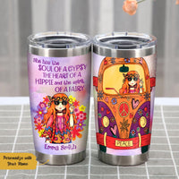 Personalized Hippie Women Tumbler JN181 65O58 thumb 1